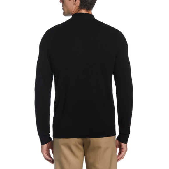 Perry Ellis Long Sleeve Knit Pullover, Men's Size L - Black - Picture 2 of 10